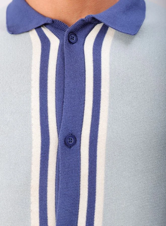 The Indian Garage Co Men Relaxed Fit Striped Half Sleeves Spread Collar Resort Wear Shirt