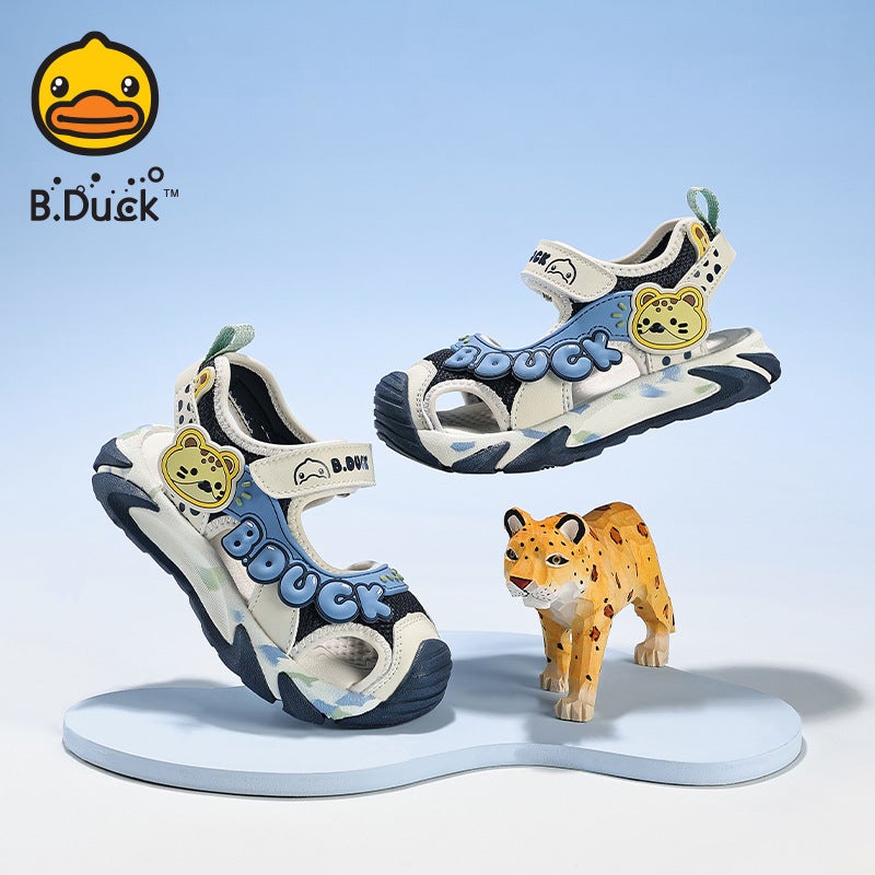 Authentic B.Duck New Children'S Cartoon Sandals Fashion Boys' Shoes Hollow Breathable Outdoor Baotou Girls' Shoes - Image 3