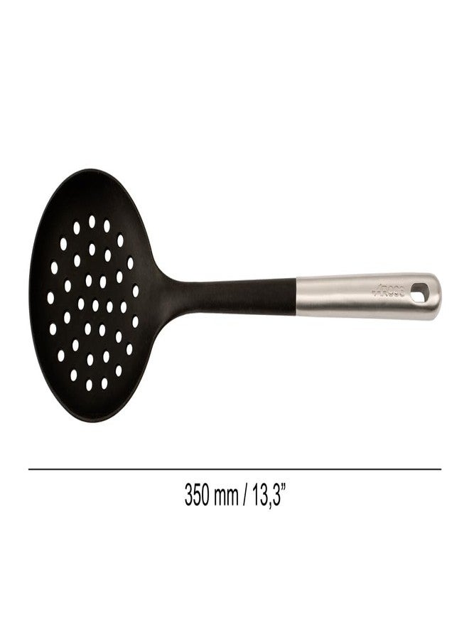 ARCOS Professional Skimmer. Stainless Steel Handle and Body. Heat Resistant up to 240ºC. Dishwasher Safe. Black Color - Image 2