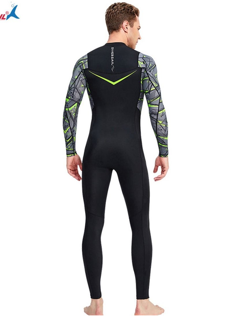 Thin Men's Fast Drying Swimming Diving Suits With Anti Jellyfish Surfing Effect Black