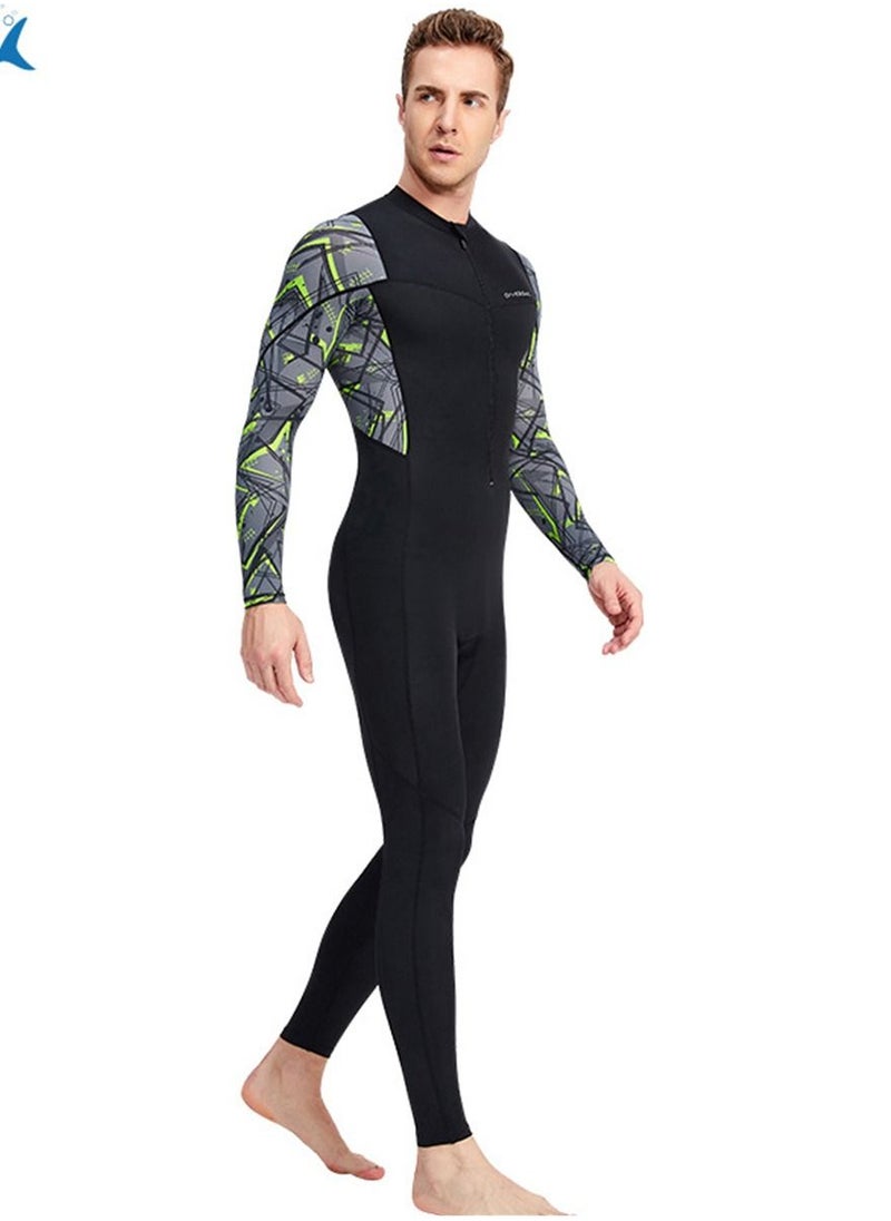 Thin Men's Fast Drying Swimming Diving Suits With Anti Jellyfish Surfing Effect Black