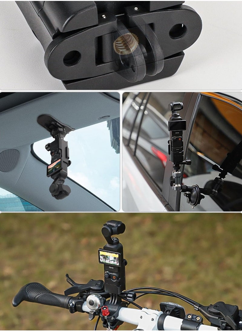 Generic - Versatile Camera Extension Adapter for DJI Osmo Pocket 3 - Includes Protective Cage, Tripod Mount, and Bike Clamp for Ultimate Flexibility - Image 1