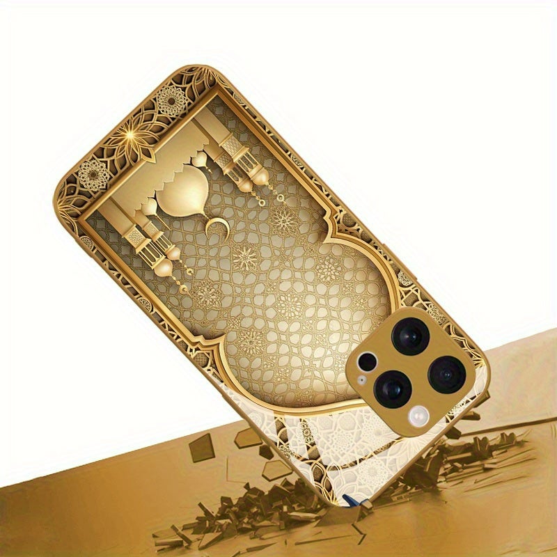 Elegant Islamic Architecture Phone Case - Luxurious Ultra-Clear Tempered Glass Design for iPhone Models - Image 3
