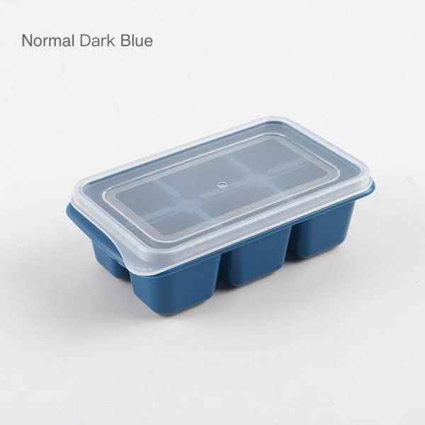SKDBPM KDR Ice Cube Tray for Freezer Flexible Silicone 6 Cavity Ice Cube Tray Ice Cube Box for Home Ice Cubes Silicon Trays for Freezer Mould Safe Ice Cube Molds Multicolor Pack of 1 - Image 2
