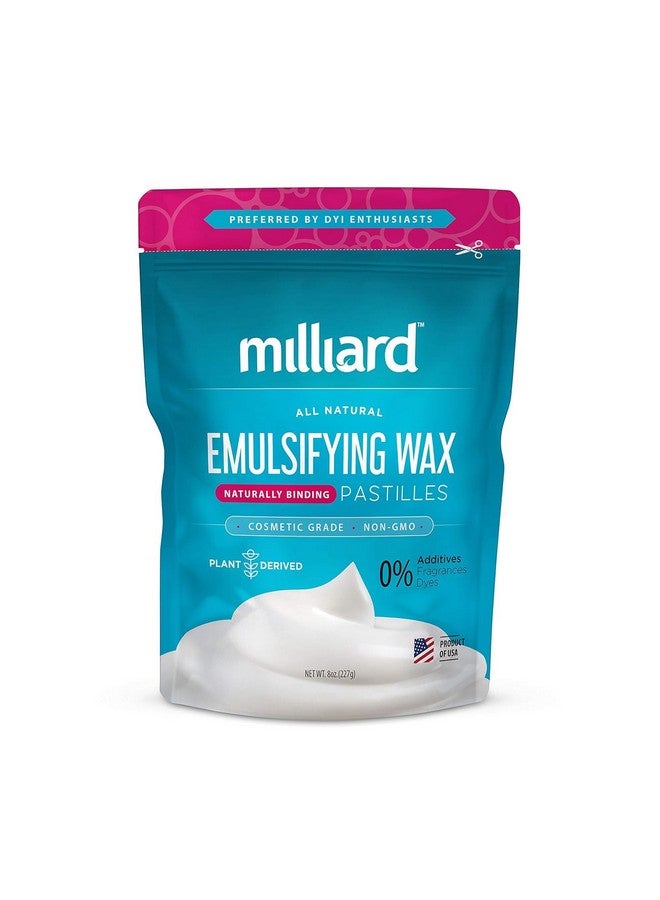 ميليارد شمع مستحلب غير معدل وراثيًا من ميليارد، مثالي للاستخدام المنزلي، والكريمات، والمستحضرات، والصابون - طبيعي 100% مشتق من النباتات (8 أونصة) - Image 1