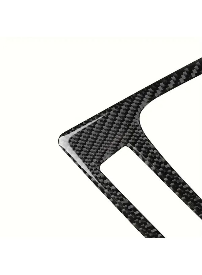 Red Carbon Fiber Gear Shift Knob Cover for BMW E46 1998 2005 - Image 5