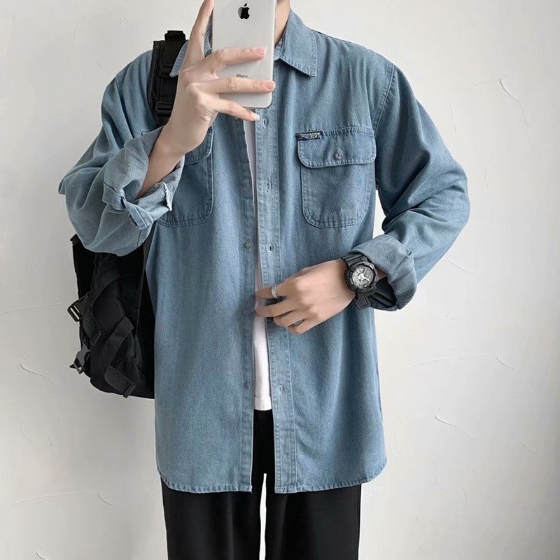 Spring Denim Jacket Men'S Korean-Style Fashion Brand Youth Casual Work Jacket Handsome All-Match Boys - Image 4