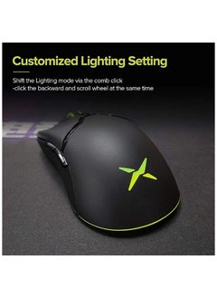 DELUX Delux M800PRO PAW3370 RGB Optical Wireless Gaming Mouse 19000 DPI Wired Programmable Ergonomic Mice Rechargeable For Windows Mac  - Image 2