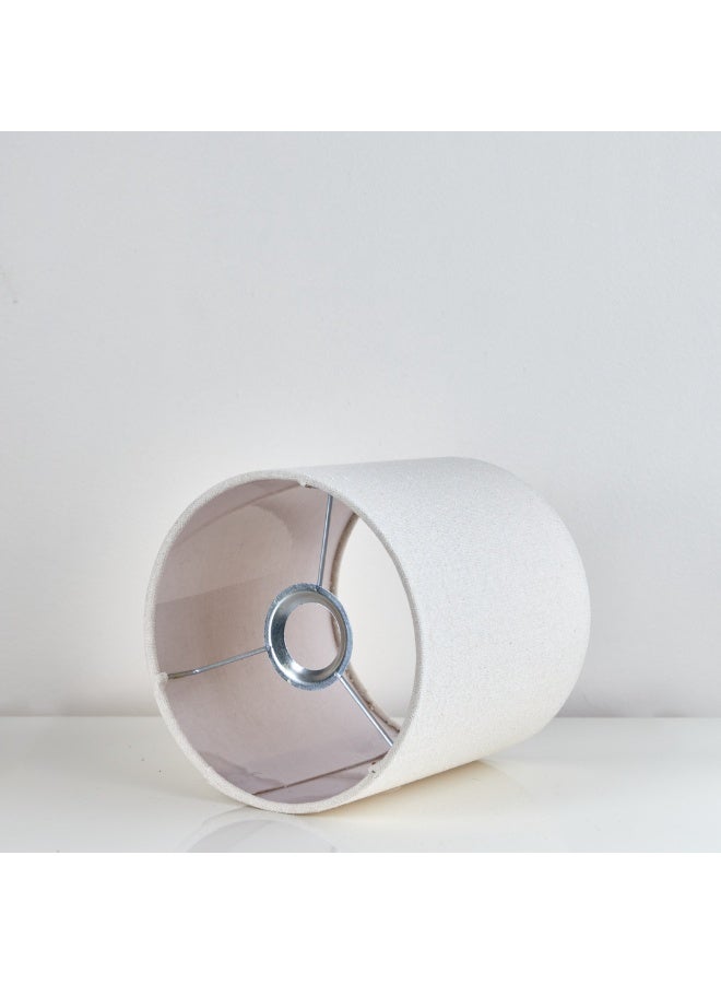 نجفة شوب شابوه قماش كتان طبيعي سادة باللون الأوف وايت، مناسب لتجديد الأباجورة وإضافة لمسة ديكور هادئة وأنيقة لغرف النوم والريسيبشن. - Image 2