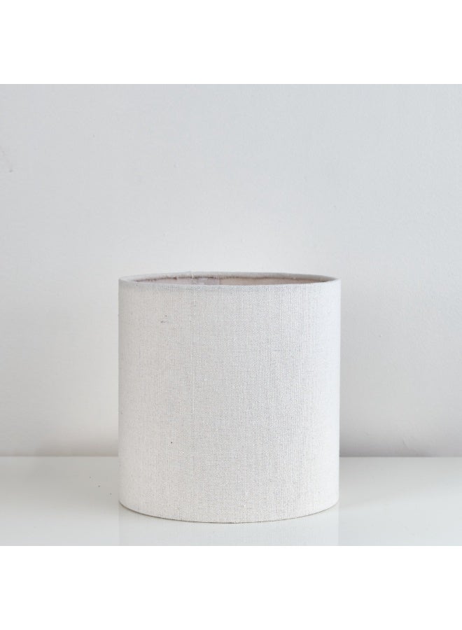 نجفة شوب شابوه قماش كتان طبيعي سادة باللون الأوف وايت، مناسب لتجديد الأباجورة وإضافة لمسة ديكور هادئة وأنيقة لغرف النوم والريسيبشن. - Image 3