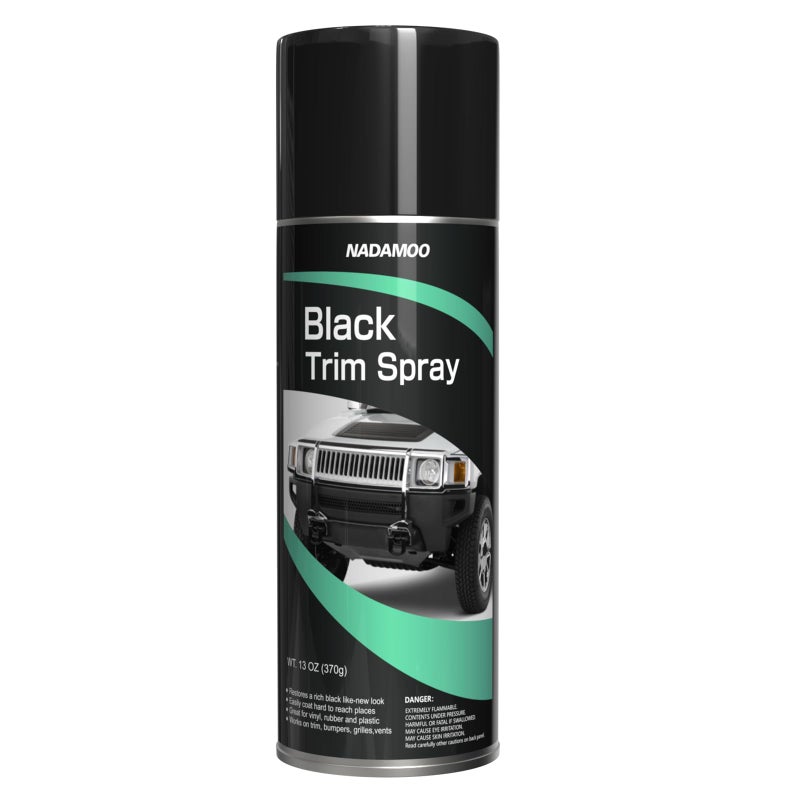 NADAMOO Automotive Black Trim Spray Paint 1 Can Instantly Revives Color for Car Plastic Vinyl Rubber Vehicle Exterior and Interior Plastic and Trim Restorer Aerosol Paint Can Satin Finish - Image 3