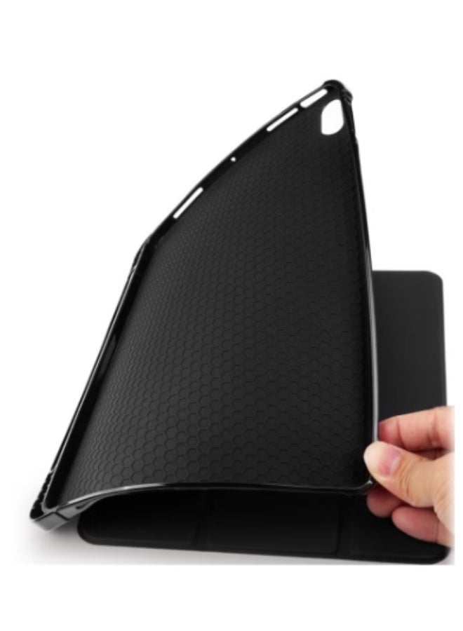 RTZ Case for iPad 10th Generation 10.9 Inch 2022 / iPad 11th Generation (A16) 11 Inch 2025 Built-in Pencil Holder Flexible Back Cover, Trifold Stand, Auto Sleep Wake Rebound Series Black - Image 4