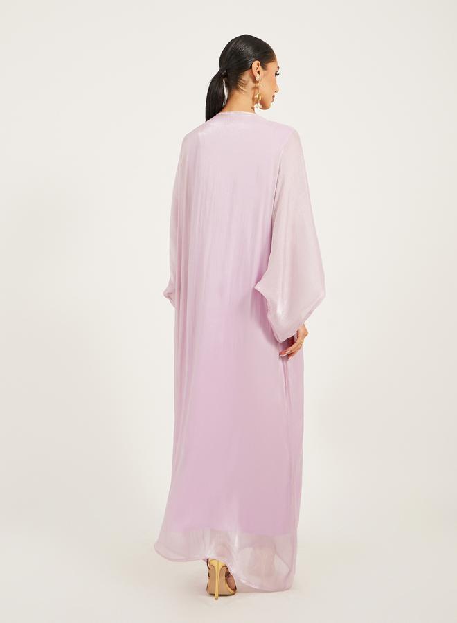 Styli Embellished Loose Fit Round Neck Kaftan - Image 4