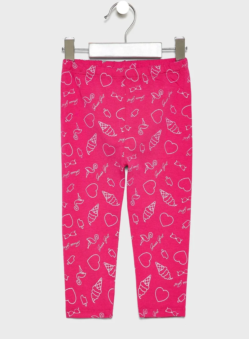 GUESS Infant Frill Hem Top + Leggings Set