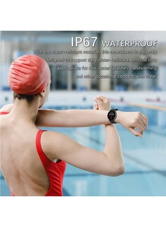 RollsTimi  Men's and women's smartwatches, fitness trackers and heart rate, blood pressure, blood oxygen, sleep monitor IP67 waterproof 1.28" full touch screen fashion sports watch Android IOS, RT-ZL02Pro Black  - Image 5