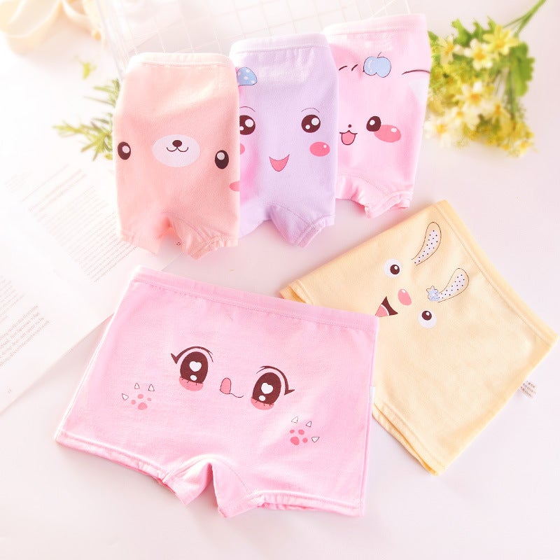 Girls Cotton Underwear Soft Stretch Kids Panties A801 mixed color color complete 