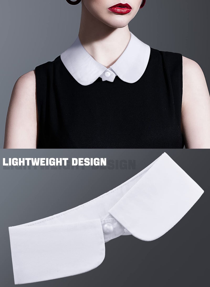SYOSI 2 Pieces Fake Collar Detachable Dickey False Lapel Blouse Women's Faux Styles Medium - Image 5