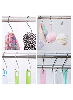 ITALO Pack Of 3 Pcs Stainless Steel S Shaped Hooks For Hanging Clothes Outdoor Heavy Duty Hooks Multipurpose Use For Kitchen Balcony Bathroom And Room 4.2CM Max Load 5 Kg  - Image 4