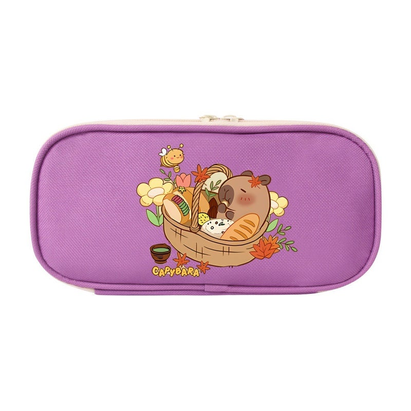 Kappi Bala Pencil Case Cartoon Student Zipper Pencil Case Children'S Canvas Storage Stationery Box Multi-Color Western Style Pencil Case - Image 5