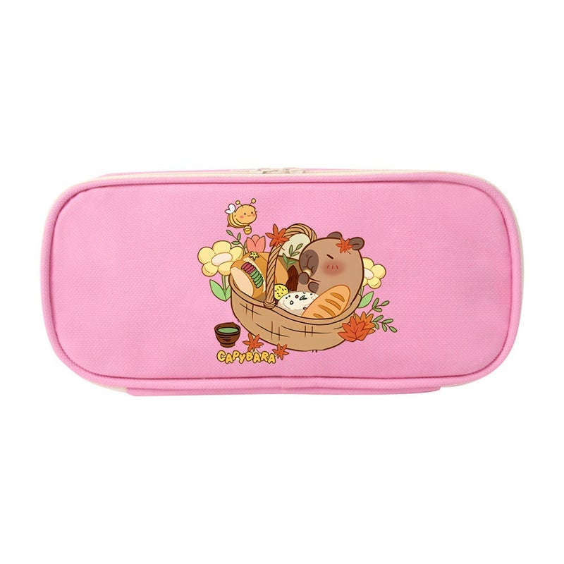 Kappi Bala Pencil Case Cartoon Student Zipper Pencil Case Children'S Canvas Storage Stationery Box Multi-Color Western Style Pencil Case - Image 4