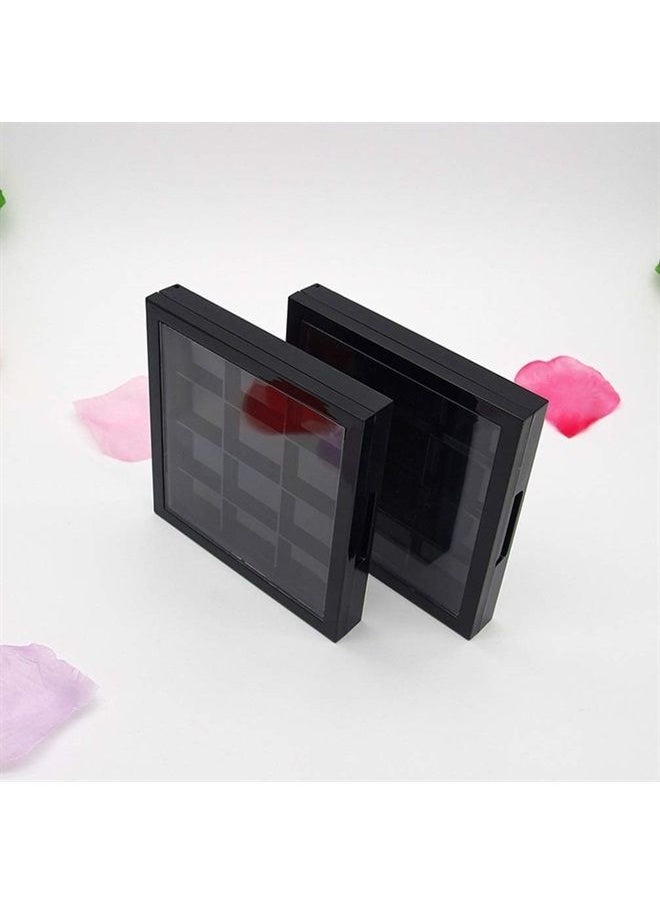 Lurrose - Empty Eyeshadow Palette 12 Grids Makeup Palette Refillable Cosmetic Container Pallet for Eyeshadow Lipstick Blush - Image 1