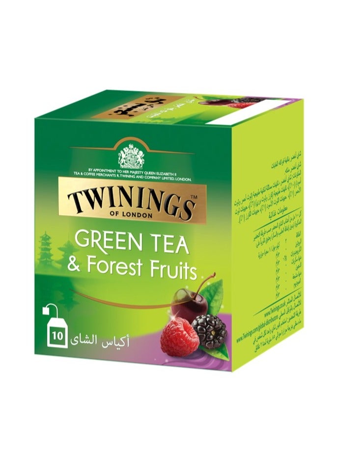 Twinings Green Tea And Forest Fruits 10 Teabags (20g) - Image 1