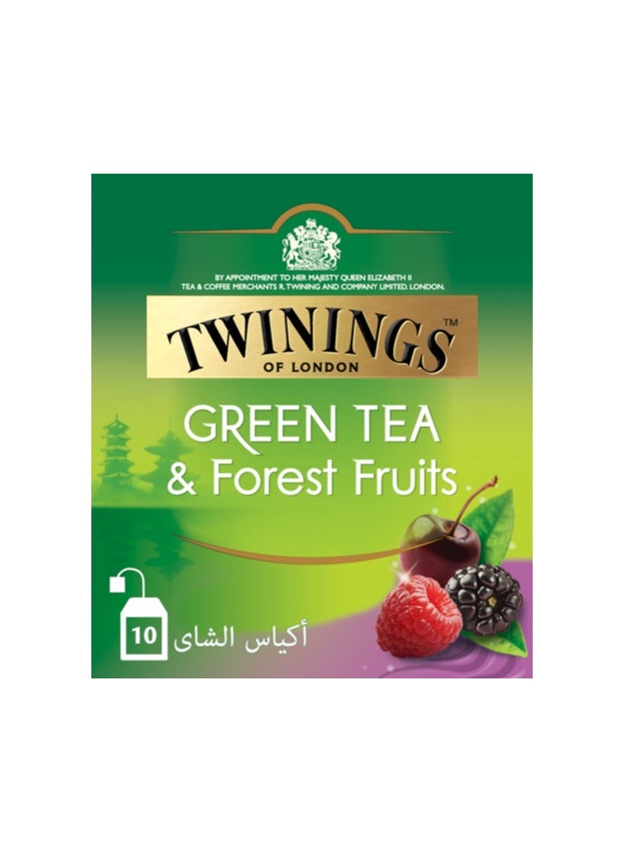 Twinings Green Tea And Forest Fruits 10 Teabags (20g) - Image 2