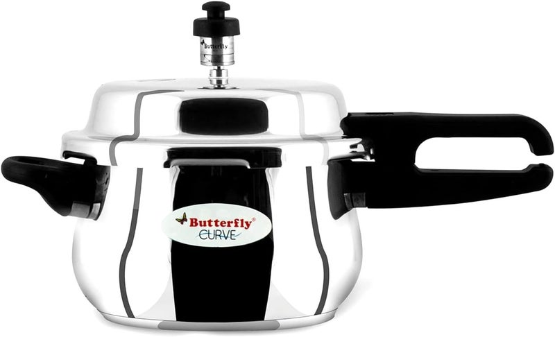 BUTTERFLY Stainless Steel 3-Liter Curve Pressure Cooker - Image 1