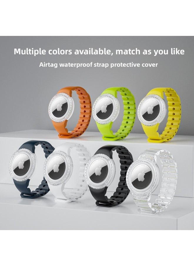 Generic - For Apple Locator Airtag Waterproof Strap Protective Case For AirTag Children's Bracelet Wristband Protective Case-Color:Black-Applicable Models:Private Model ~ Spot Wholesale - Image 1