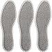 pedag Deo Fresh Natural Terry Cloth Sisal Insoles Handmade in Germany Fully Washable Perfect for Keeping Feet Dry and Fresh in The Summer US W6 EU 36 Grey 3 Pair - Image 1