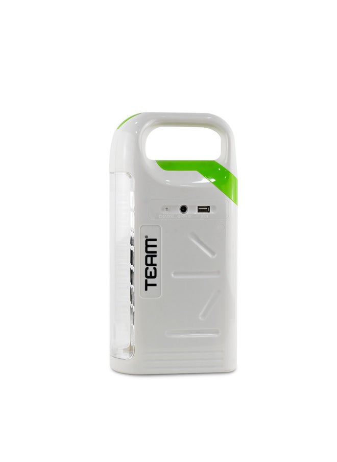 TEAM - Rechargeable LED Lantern, Emergency Lantern with Portable Handle - 24pcs Hi-Power LEDs, 100 Hours Working - AC/DC/Solar Inputs - Image 1
