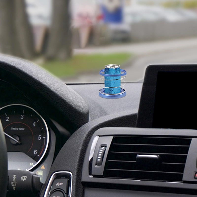 Large Blue Car Cup Holder With Spring Clip For Water Bottles Travel Accessory - Image 4