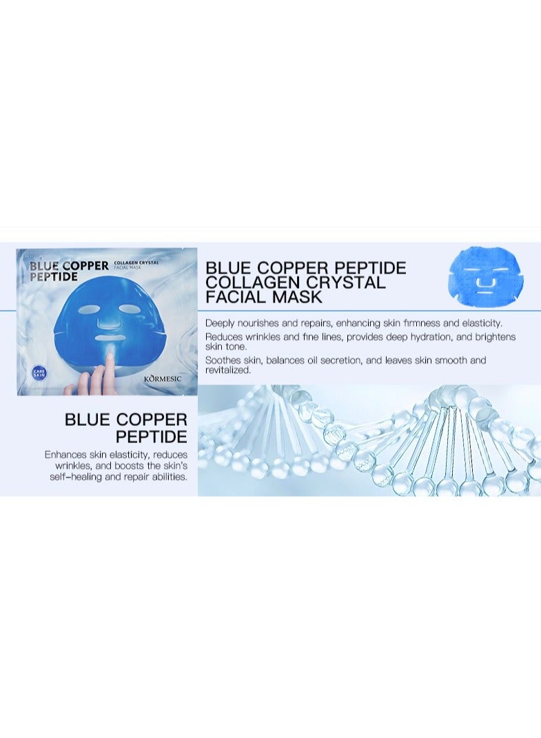 Kormesic Blue Copper Peptide Collagen Crystal Mask - Sheet Mask 60g - Repairing & Firming  - Image 2