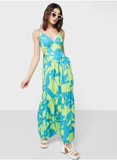Ginger V-Neck Printed Dress  - Image 4