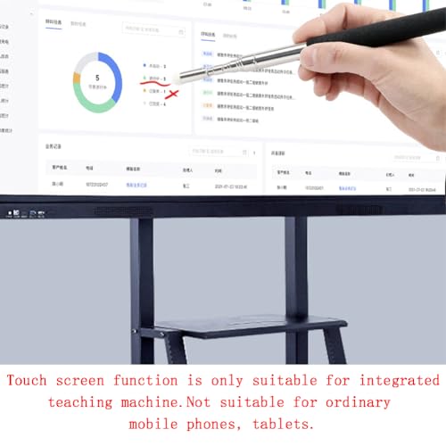 Gozaqe Telescopic Teachers Pointer,Teaching Pointer with Hand Lanyard,PPT Presentation Pointer,Handheld Presenter Classroom Whiteboard Pointer Multipurpose Office/Home (Black) - Image 3
