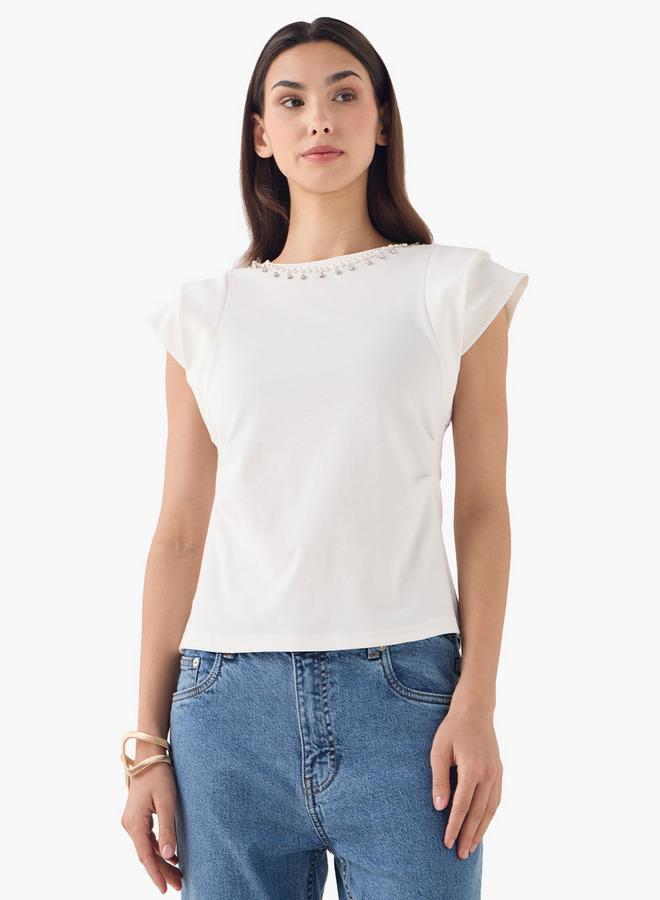 تواكستريمز تيشيرت بياقة مستديرة وأكمام قصيرة من تو إكستريمز - Image 2