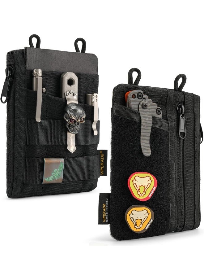 Generic VE16 Pocket Organizer, EDC Pouch for Men, 7 Pockets EDC Pocket Organizer Velcro Pouch for Everyday Carry, Multitool Pocket Pouch Wallet for EDC Gears, Pocket Pouch for Men  - Image 1