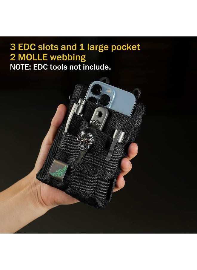 Generic VE16 Pocket Organizer, EDC Pouch for Men, 7 Pockets EDC Pocket Organizer Velcro Pouch for Everyday Carry, Multitool Pocket Pouch Wallet for EDC Gears, Pocket Pouch for Men  - Image 2