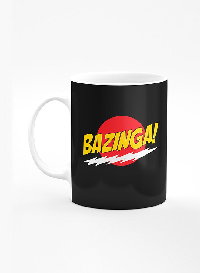 Stylizedd Designer Printed Coffee Mug with Heavy Duty Handle 11oz Ceramic Personalised Gift Mugs Cup [Microwave Safe & Dishwasher Proof] - Bazinga - Image 1