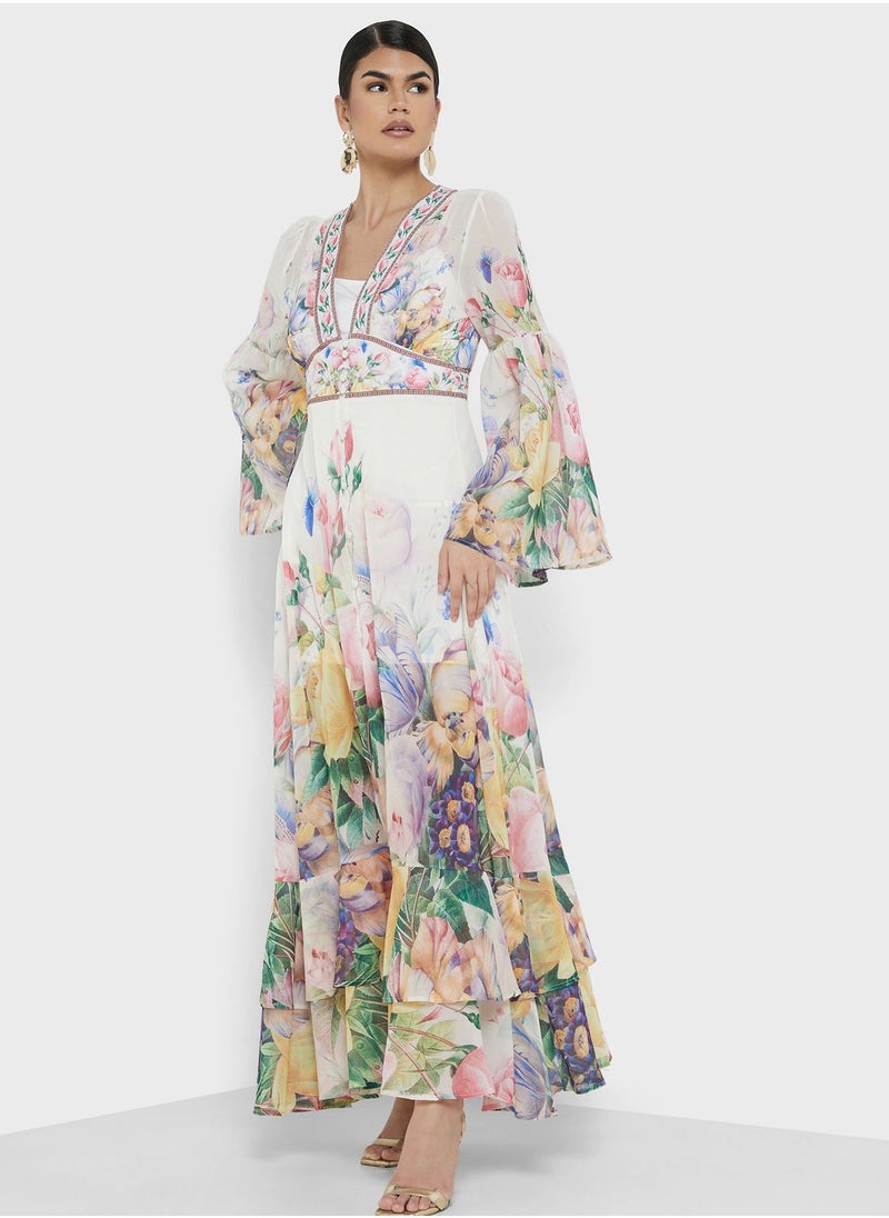 ELLA Floral Print Dress  - Image 4