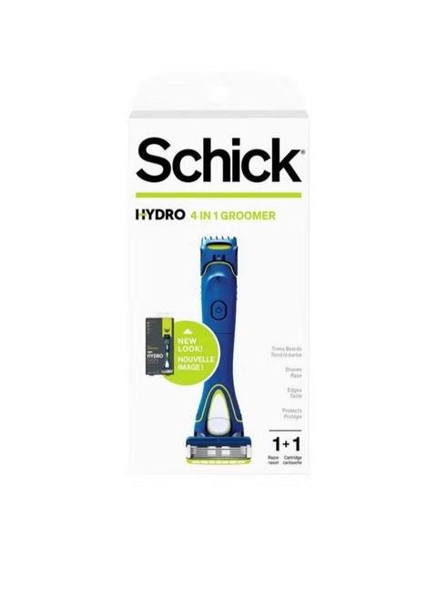 Hydro 5 Beard Groomer 4In1 Power Razor For Men 1 Handle And 1 Refill