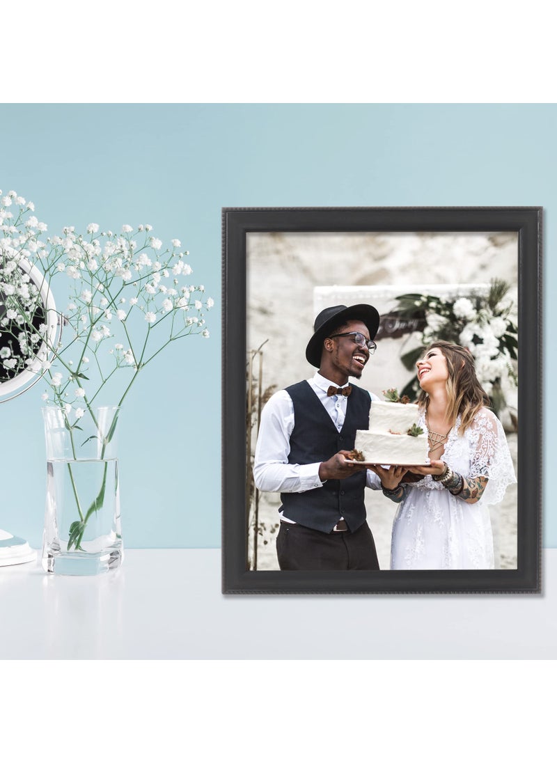 Lawrence Frames Lawrence Frames Classic Bead Picture Frame  8x10  Black  - Image 4