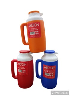 Milton Thermos Set For Water And Juices, Consisting Of Three thermos, With A Capacity Of 1.9 Liters, To Keep Cold And Hot, Made In India  - Image 1
