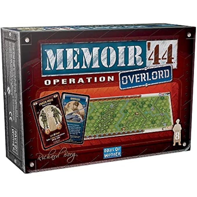 Asmodee Memoir 44 Operation Overlord Board Game EXPANSION  Command Massive WWII Battles Strategy Game for Kids  Adults Ages 8 2 Players 3060 Minute Playtime Made by Days of Wonder - Image 1