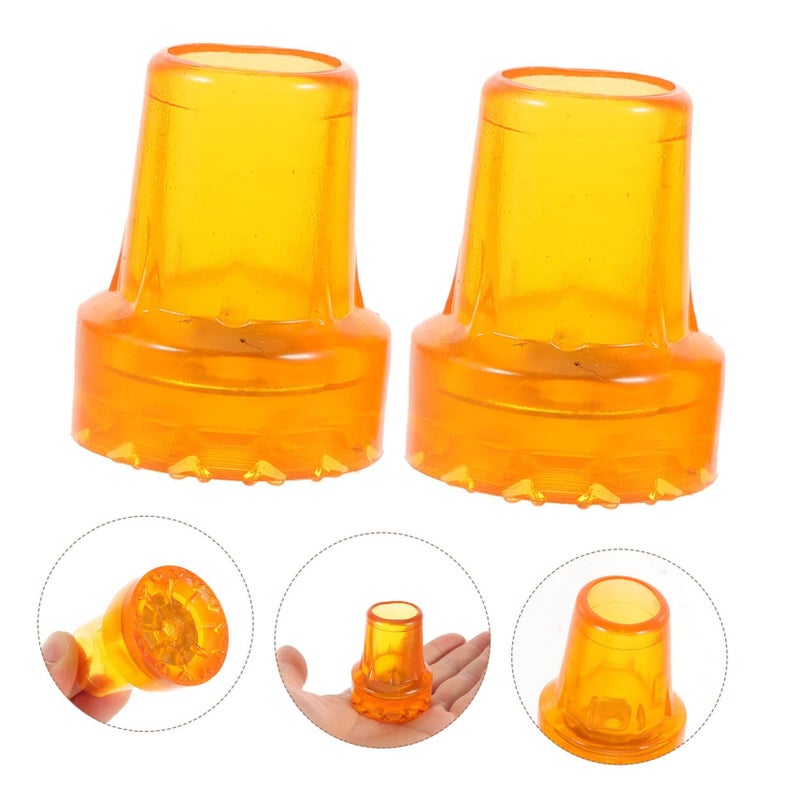 Nonstick Cane Tips For Enhanced Stability 2 Pack Skid Crutch Accessories Lightweight Design - Image 4