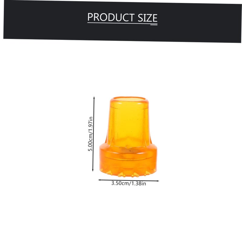 Nonstick Cane Tips For Enhanced Stability 2 Pack Skid Crutch Accessories Lightweight Design - Image 3