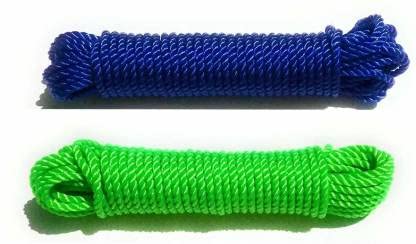 DarkShri Cloth Hanging Rope for Both Indoor and Outdoor Purpose Thin Nylon Retractable Clothesline (2 pcs) - Image 1