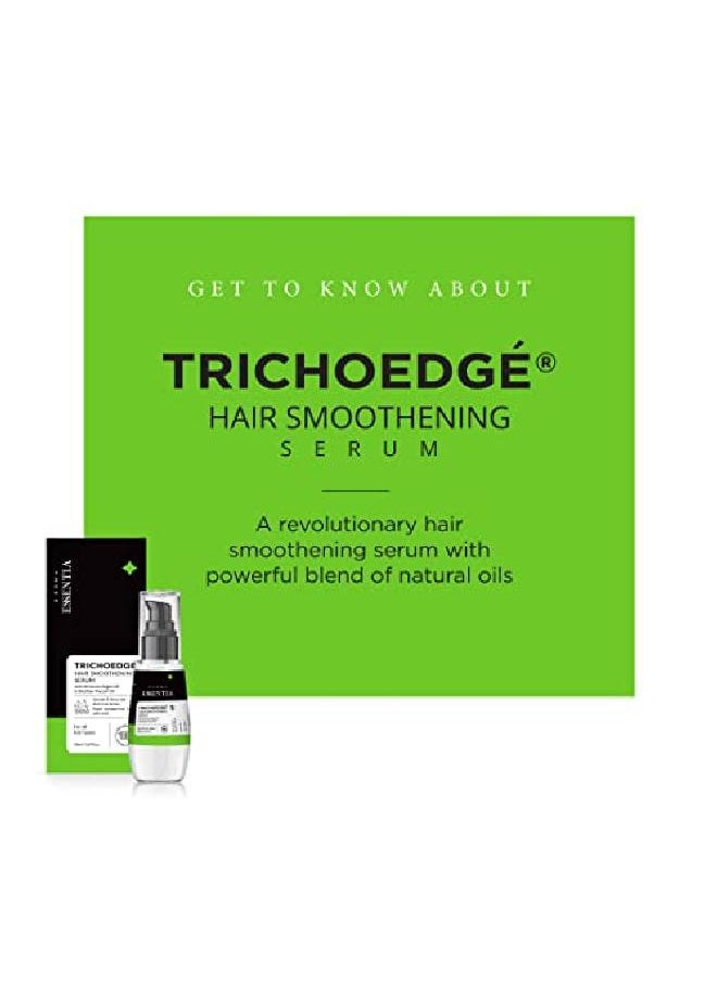 Trichoedge - Hair Smoothening Serum for Dry Frizzy and Damaged Hair | Moroccan Argan Oil & Brazilian Pracaxi Oil Hair Serum | For Instant Shine and Smooth Hair | 50ml - Image 1