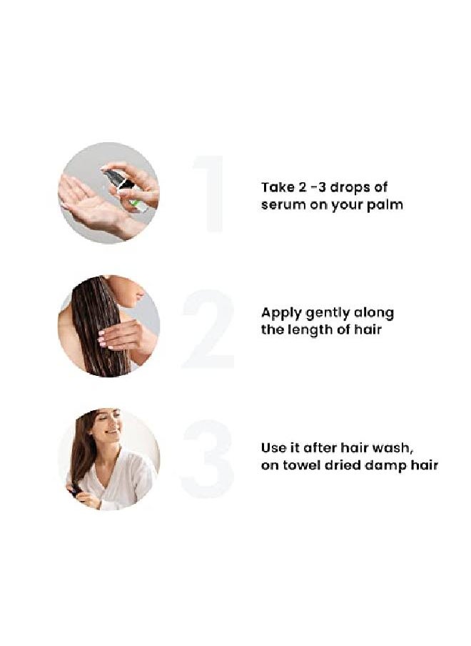 Trichoedge - Hair Smoothening Serum for Dry Frizzy and Damaged Hair | Moroccan Argan Oil & Brazilian Pracaxi Oil Hair Serum | For Instant Shine and Smooth Hair | 50ml - Image 1