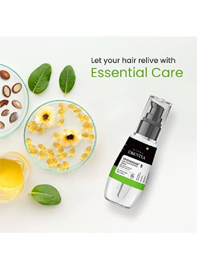 Trichoedge - Hair Smoothening Serum for Dry Frizzy and Damaged Hair | Moroccan Argan Oil & Brazilian Pracaxi Oil Hair Serum | For Instant Shine and Smooth Hair | 50ml - Image 1